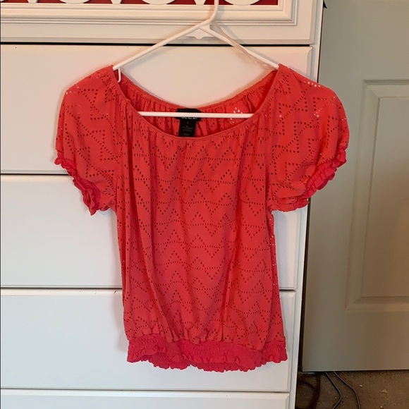 Pink Cutout Blouse - Picture 1 of 3